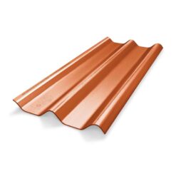 หลังคาไฟเบอร์ซีเมนต์ เอสซีจี รุ่น ลอนคู่ไฮบริด ส้มประกายมุก