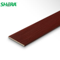 ไม้ฝา ตราเฌอร่า รุ่นขอบตรง ลายสัก สีแดงมะฮอกกานี