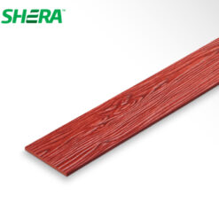 ไม้ฝาเฌอร่า รุ่นชายน์ไลท์ ขอบตรง ลายสัก สีพะยูงแดง