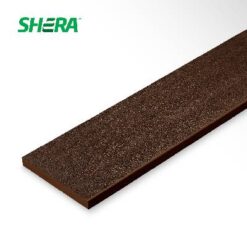 ไม้บันไดเฌอร่า คัลเลอร์ทรู รุ่นกันลื่น ลูกนอน ขอบมน ลายเสี้ยน สีบราวน์ เวงเก้