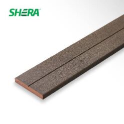 ไม้พื้น เฌอร่า คัลเลอร์ทรู รุ่นดับเบิ้ล ขอบวี ลายเสี้ยน สีบราวน์ เวงเก้